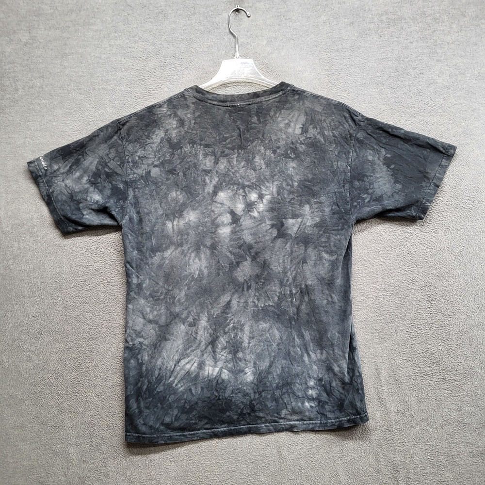 Tie Dye Men Shirt Large Gray Y2K Short Sleeve Tee